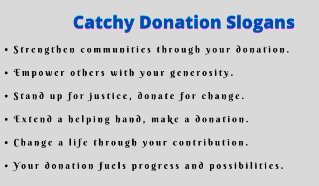 The Components of a Catchy Fundraising Slogan