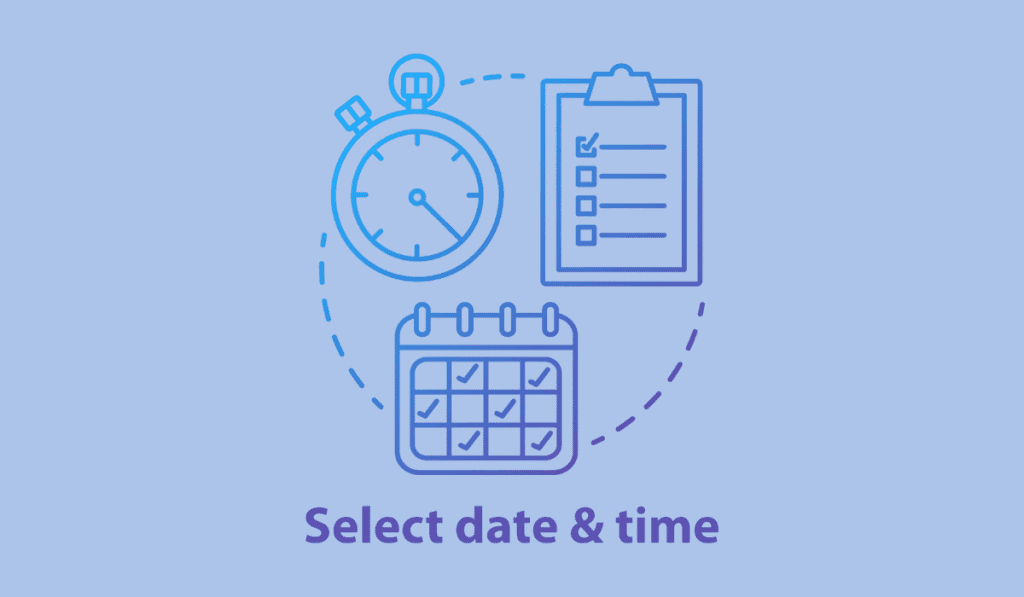 Select a date and time that is convenient for most people