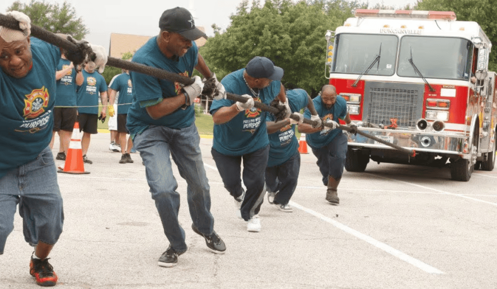 Fire-Truck Pull Contest