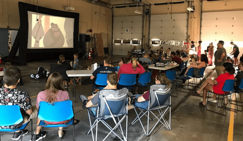 Movie Night at the Fire Station