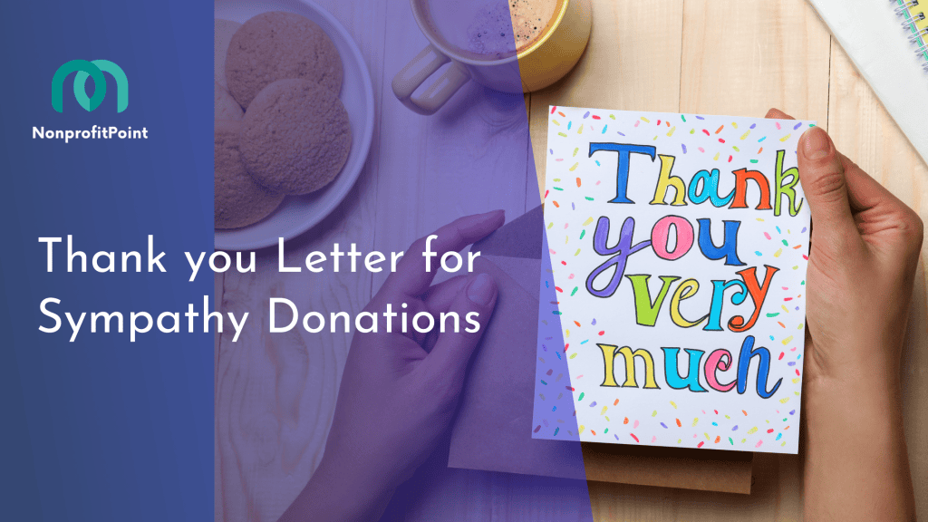 Thank you Letter for Sympathy Donations