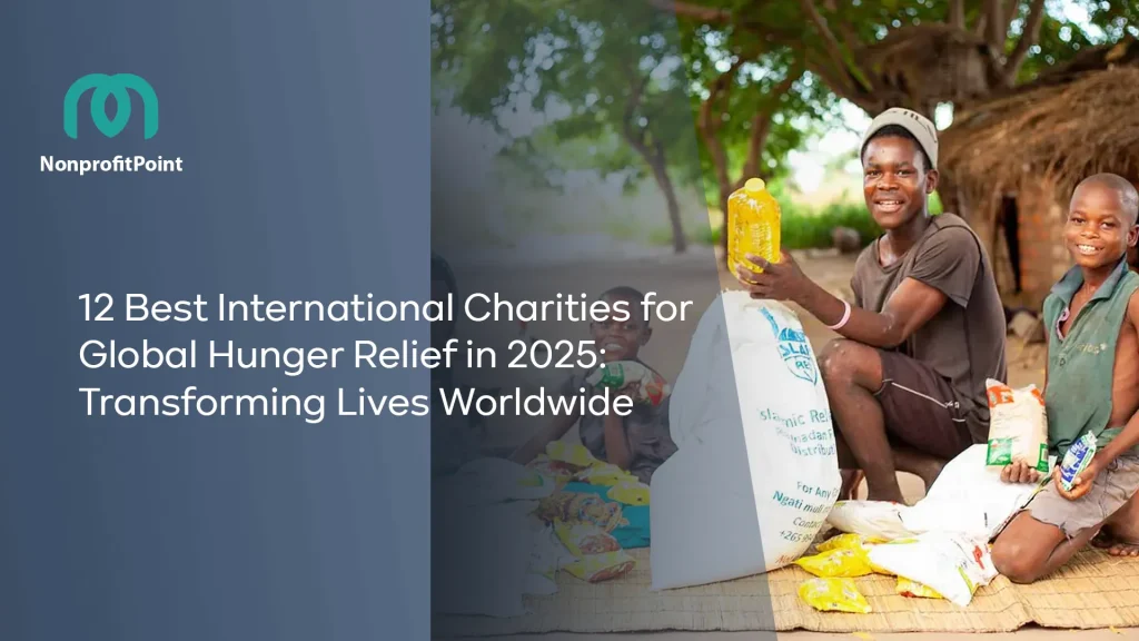 Volunteers distributing food aid as part of the 12 best international charities for global hunger relief in 2025, transforming lives worldwide.