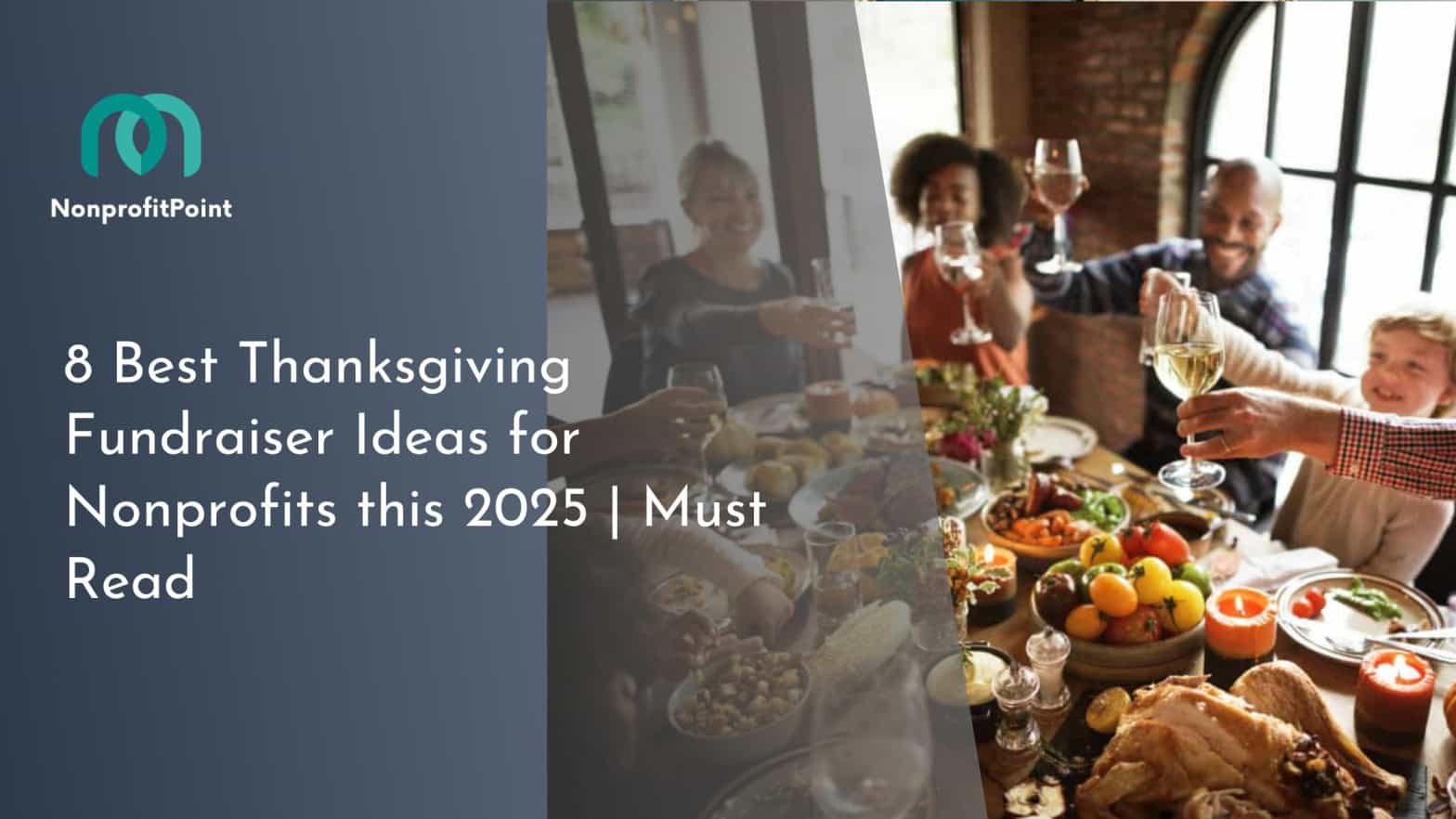 A family enjoying thanksgiving