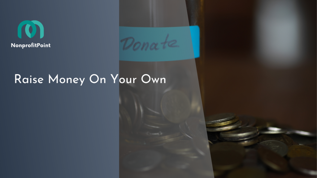 Fundraising ideas for individuals — donation jar with coins