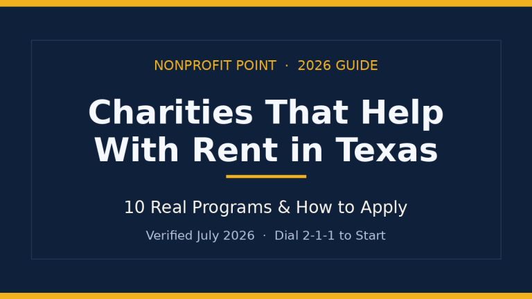 Charities That Help With Rent in Texas: 10 Real Programs (2026)