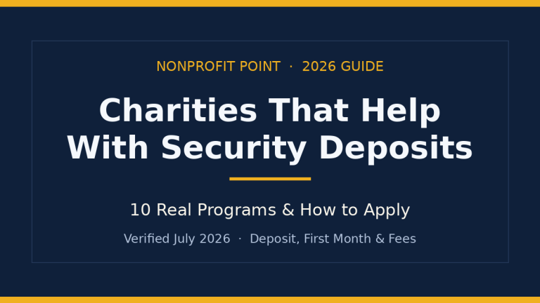 Charities That Help With Security Deposits: 10 Real Programs (2026)