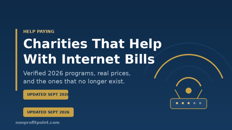 Charities That Help With Internet Bills: Verified 2026 Programs