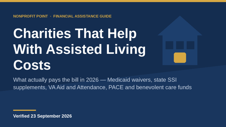 Charities That Help With Assisted Living Costs