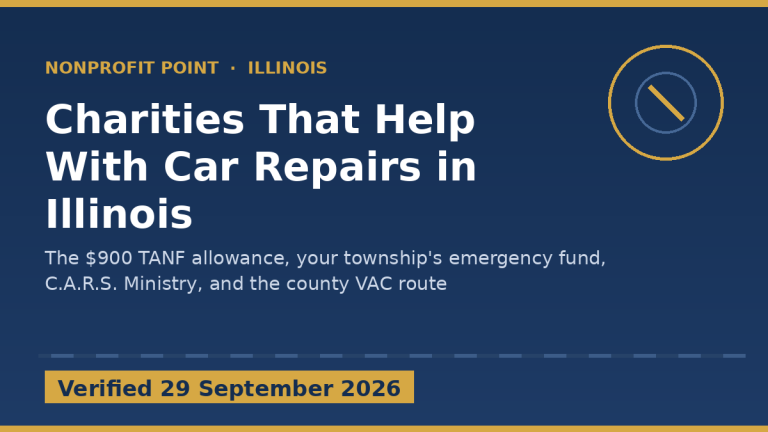 Charities That Help With Car Repairs in Illinois (2026): The $900 Rule Nobody Mentions