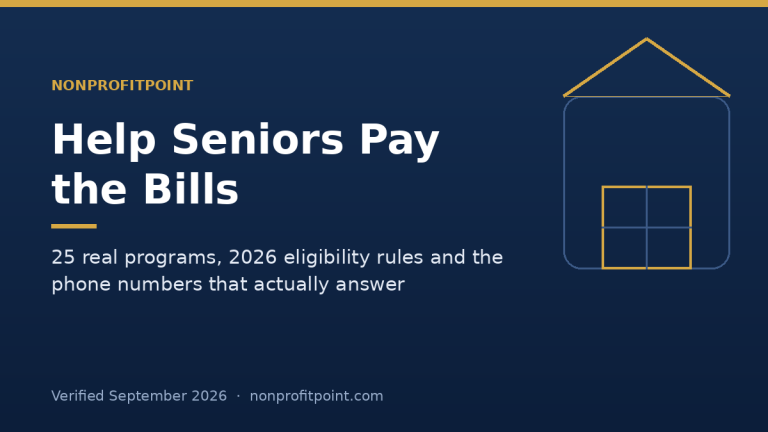Charities That Help Seniors With Bills: 25 Real Programs (2026)